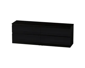Комод Варма 4 Д чёрный ясень шпон (аналог IKEA)