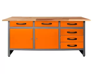 Стол-верстак для мастерской BAUMEISTER BTC-008 ORANGE