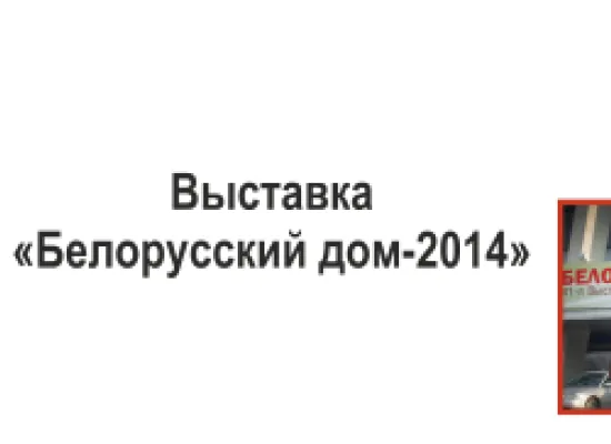 Выставка "Белорусский дом - 2014"