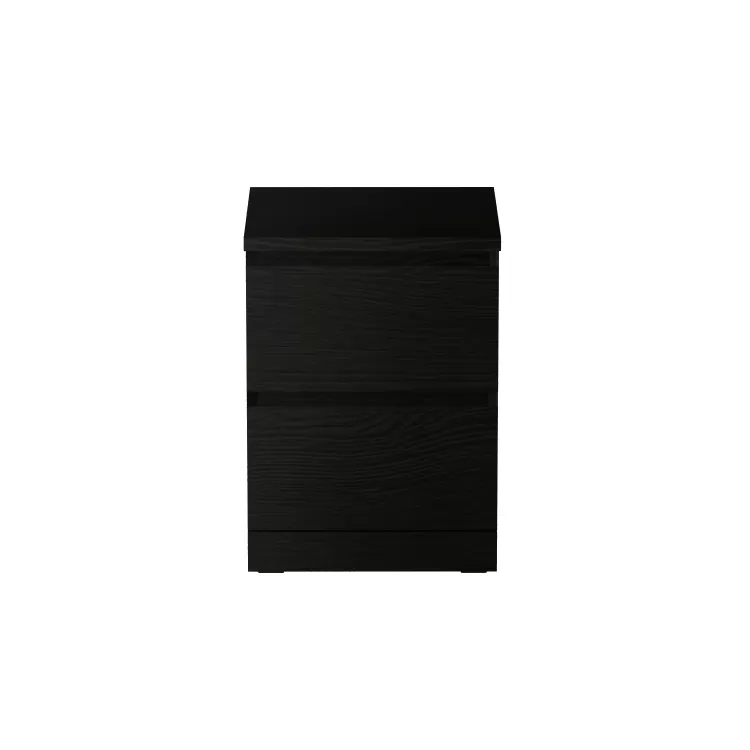 Комод Варма 2 чёрны ясень шпон (аналог IKEA)