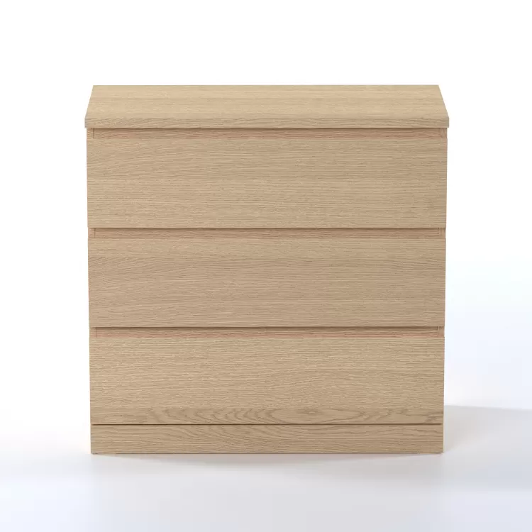 Комод Варма 3 дуб белёный шпон (аналог IKEA)