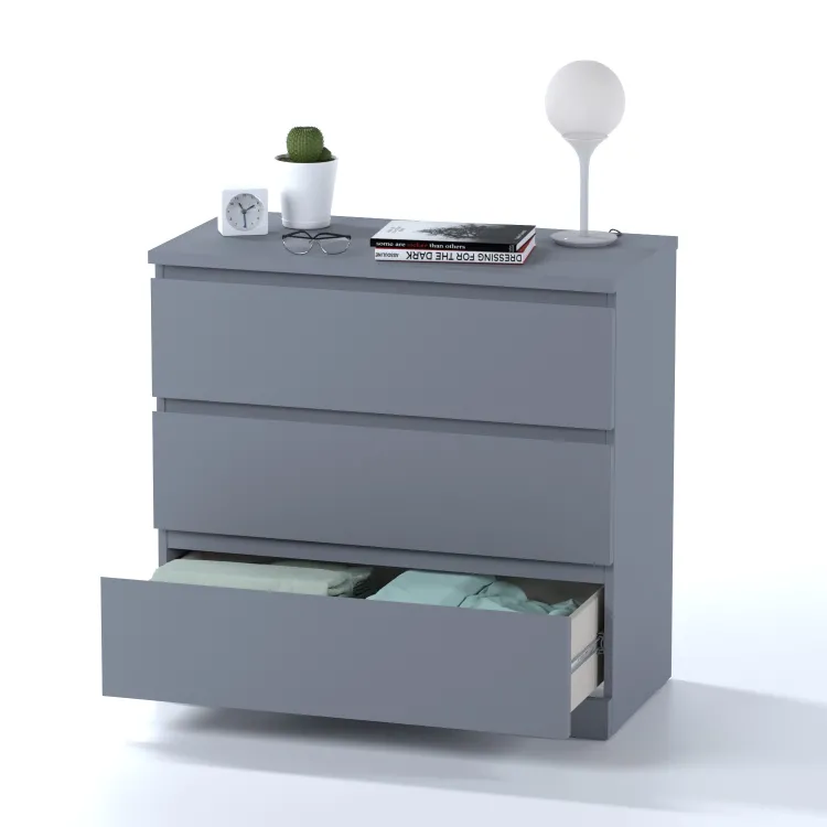 Комод Варма 3 серый пигмент (аналог IKEA)
