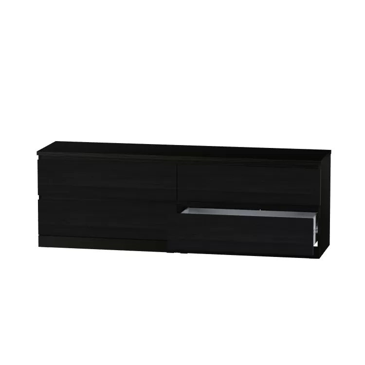 Комод Варма 4 Д чёрный ясень шпон (аналог IKEA)