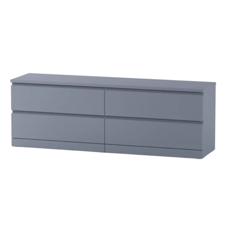 Комод Варма 4 Д серый пигмент (аналог IKEA)