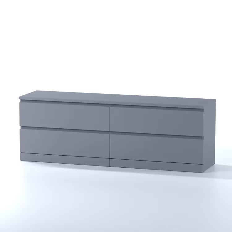 Комод Варма 4 Д серый пигмент (аналог IKEA)