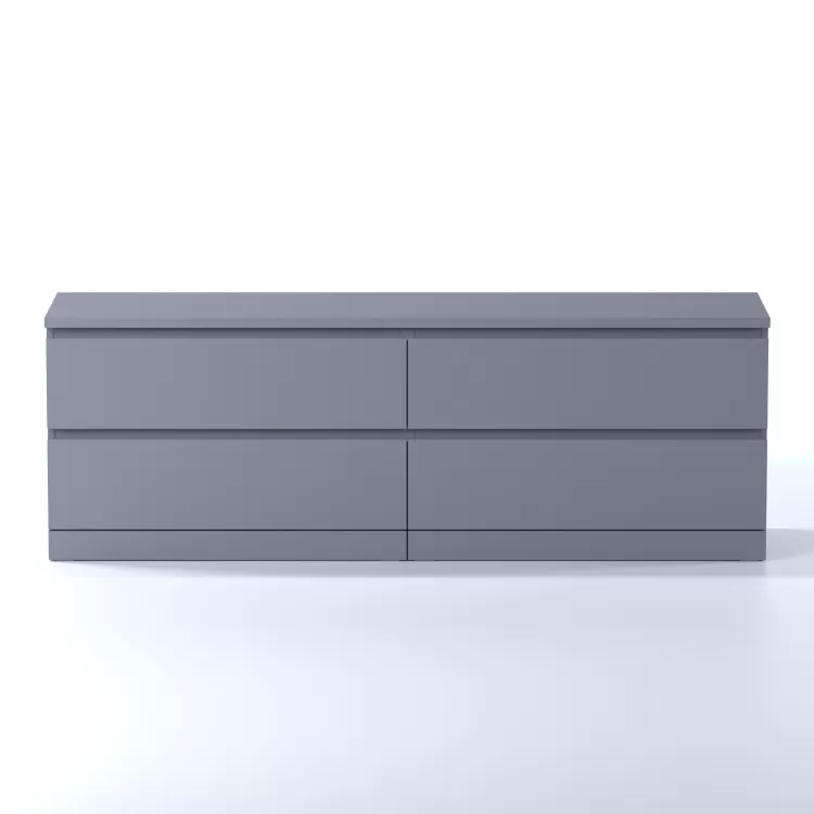 Комод Варма 4 Д серый пигмент (аналог IKEA)