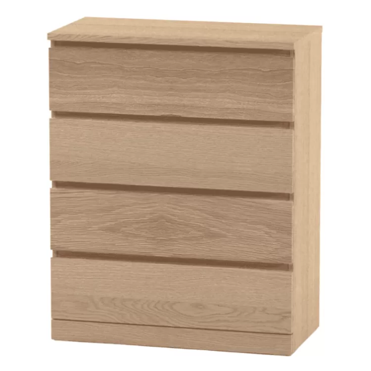 Комод Варма 4 дуб белёный шпон (аналог IKEA)