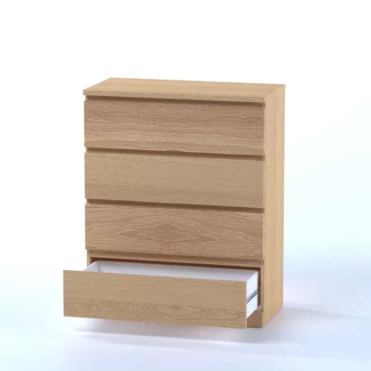 Комод Варма 4 дуб белёный шпон (аналог IKEA)