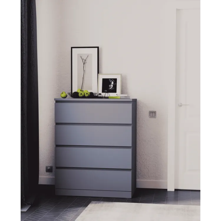 Комод Варма 4 серый пигмент (аналог IKEA)