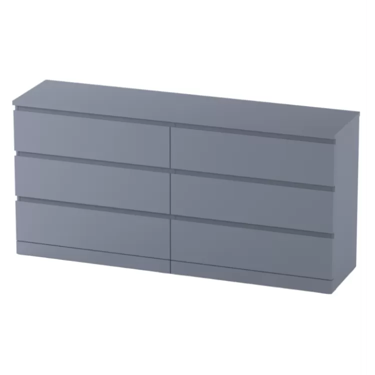 Комод Варма 6 Д серый пигмент (аналог IKEA)