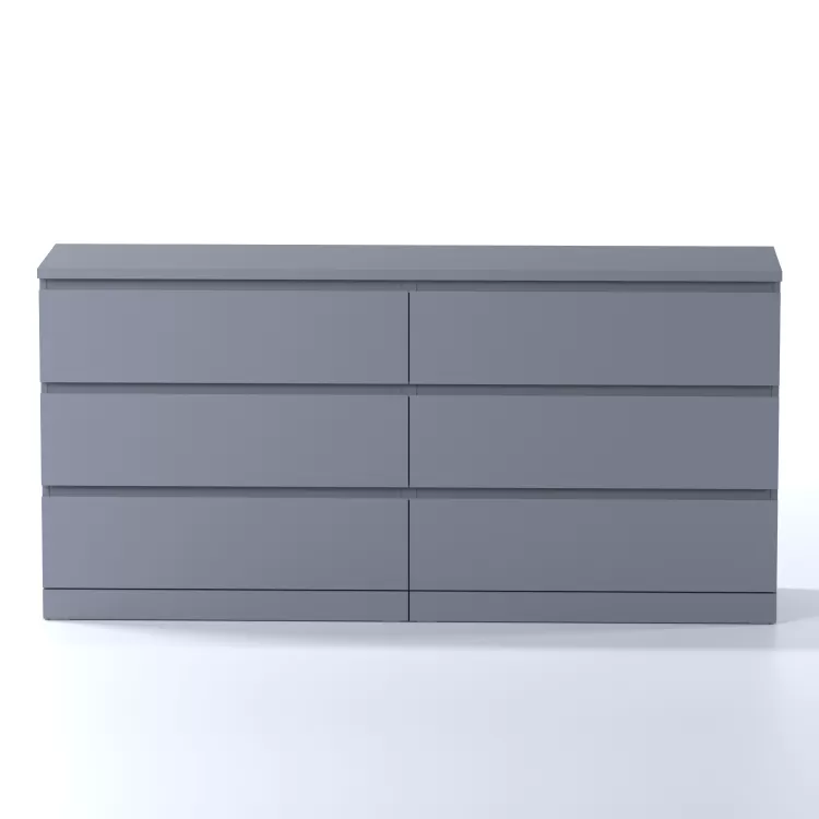 Комод Варма 6 Д серый пигмент (аналог IKEA)