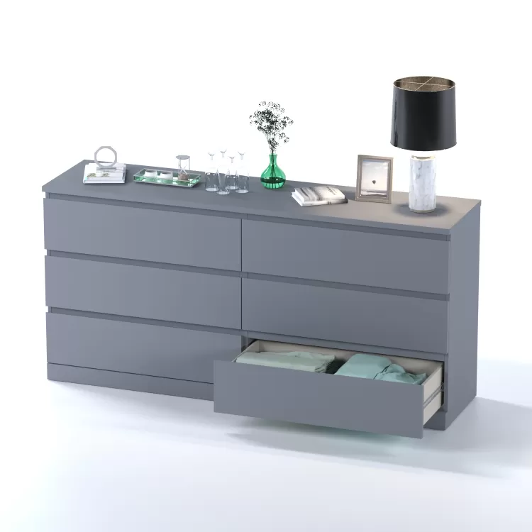 Комод Варма 6 Д серый пигмент (аналог IKEA)