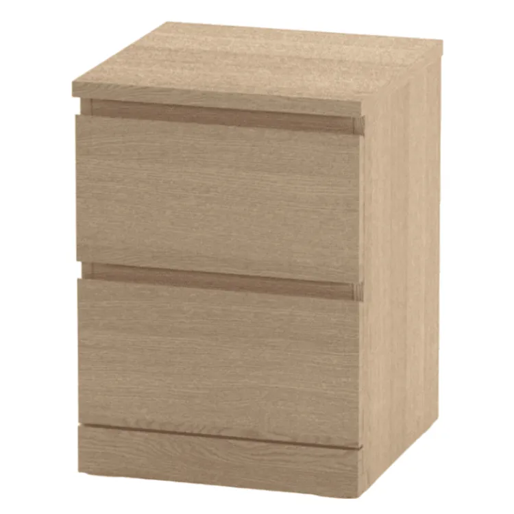 Комод Варма 2 дуб белёный шпон (аналог IKEA)