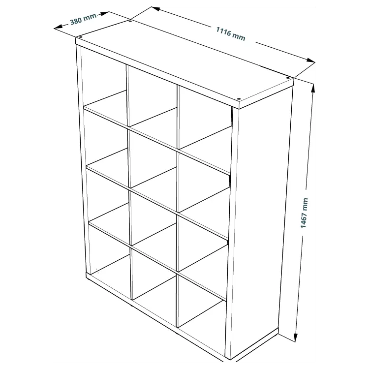 Стеллаж Фора 12 белый (аналог IKEA KALLAX)