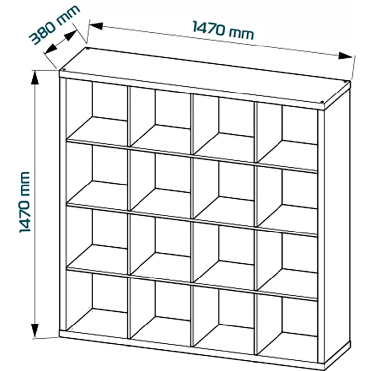 Стеллаж Фора 16 белый (аналог IKEA KALLAX)