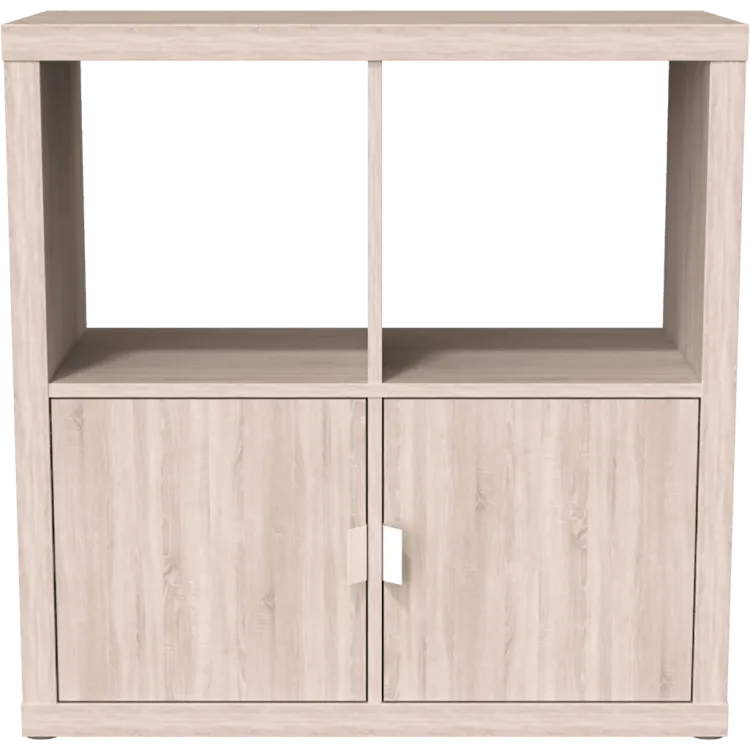 Стеллаж Фора 4 дуб беленый (аналог IKEA KALLAX)