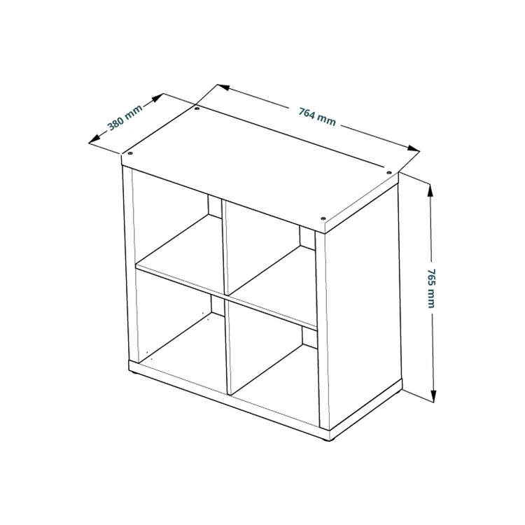 Стеллаж Фора 4 белый (аналог IKEA KALLAX)