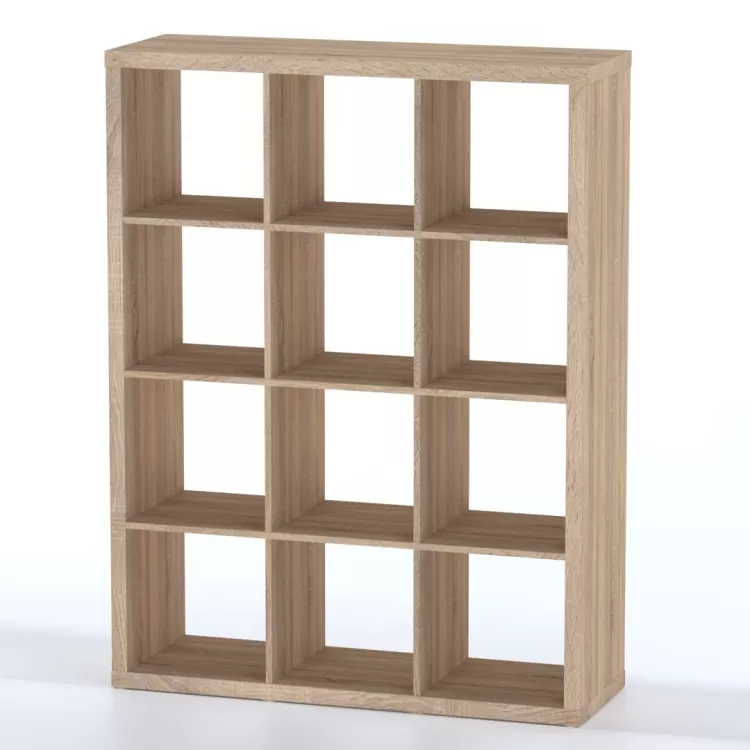 Стеллаж Фора 12 дуб беленый (аналог IKEA KALLAX)