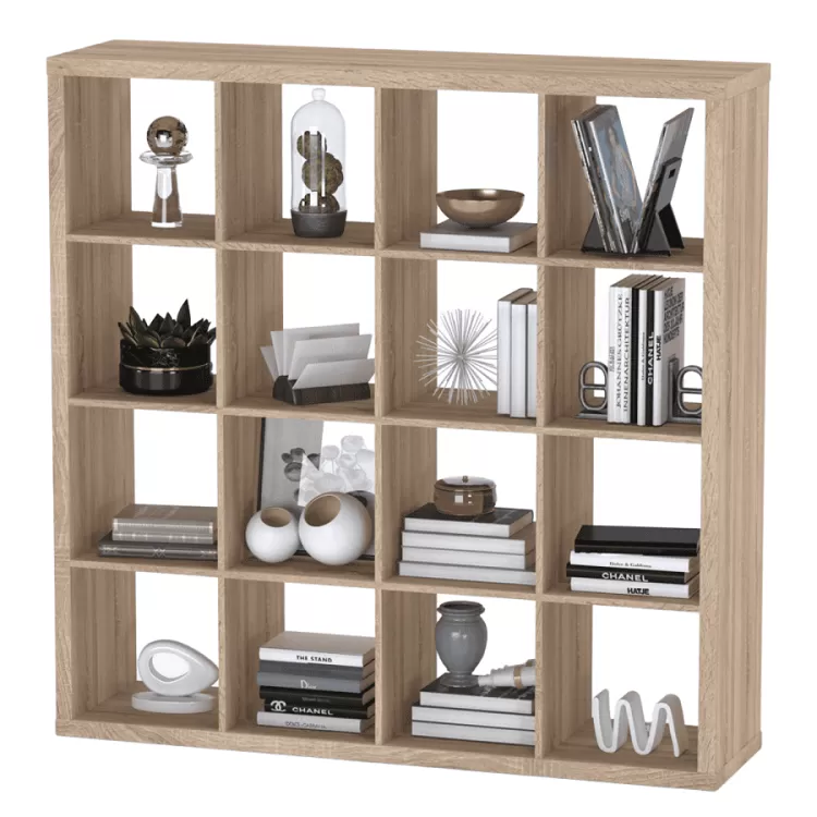 Стеллаж Фора 16 дуб беленый (аналог IKEA KALLAX)