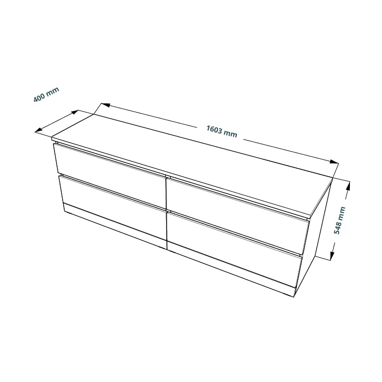 Комод Варма 4 Д белый пигмент (аналог IKEA)