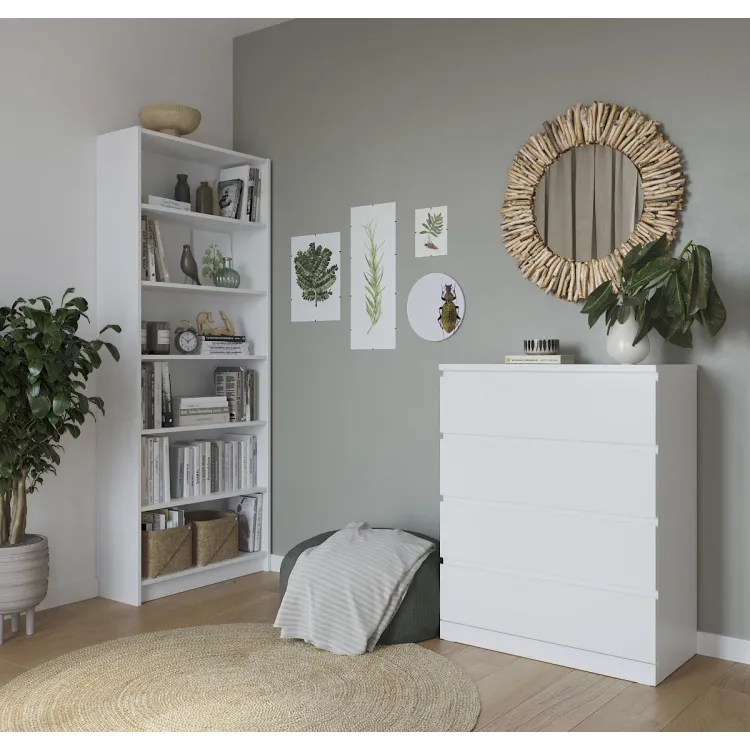 Стеллаж Варма 80 белый (аналог IKEA BILLY)