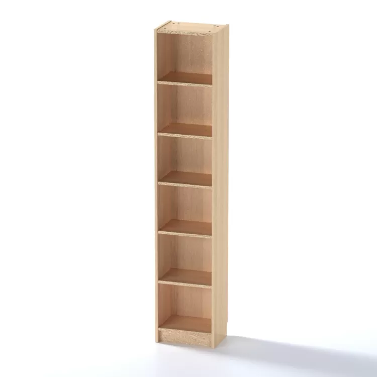 Стеллаж Варма 40 дуб беленый шпон (аналог IKEA BILLY)