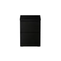 Комод Варма 2 чёрны ясень шпон (аналог IKEA)