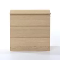Комод Варма 3 дуб белёный шпон (аналог IKEA)