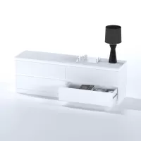 Комод Варма 4 Д белый пигмент (аналог IKEA)