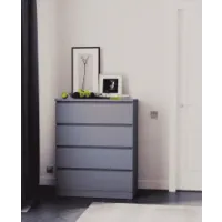 Комод Варма 4 серый пигмент (аналог IKEA)