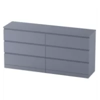 Комод Варма 6 Д серый пигмент (аналог IKEA)