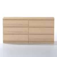 Комод Варма 6 Д дуб белёный шпон (аналог IKEA)