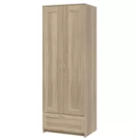 Шкаф распашной Сириус 2-х створчатый 1 ящик, 2200х780х590 (ВхШхГ), (сонома)