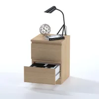Комод Варма 2 дуб белёный шпон (аналог IKEA)