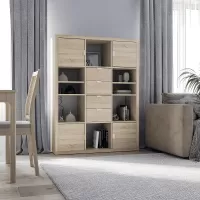 Стеллаж Фора 12 дуб беленый (аналог IKEA KALLAX)