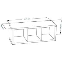 Стеллаж Фора 3 белый (аналог IKEA KALLAX)