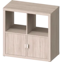 Стеллаж Фора 4 дуб беленый (аналог IKEA KALLAX)