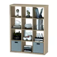 Стеллаж Фора 12 дуб беленый (аналог IKEA KALLAX)