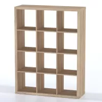 Стеллаж Фора 12 дуб беленый (аналог IKEA KALLAX)