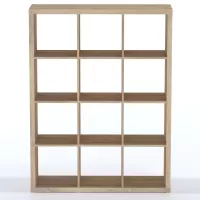Стеллаж Фора 12 дуб беленый (аналог IKEA KALLAX)