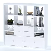 Стеллаж Фора 16 белый (аналог IKEA KALLAX)