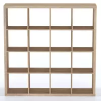 Стеллаж Фора 16 дуб беленый (аналог IKEA KALLAX)