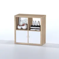 Стеллаж Фора 4 дуб беленый (аналог IKEA KALLAX)