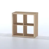 Стеллаж Фора 4 дуб беленый (аналог IKEA KALLAX)