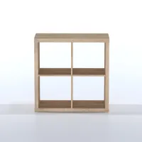 Стеллаж Фора 4 дуб беленый (аналог IKEA KALLAX)