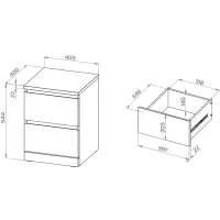 Комод Варма 2 серый пигмент (аналог IKEA)