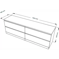 Комод Варма 4 Д белый пигмент (аналог IKEA)