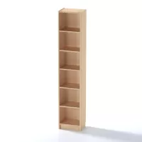 Стеллаж Варма 40 дуб беленый шпон (аналог IKEA BILLY)