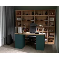 Стеллаж Варма 40 дуб беленый шпон (аналог IKEA BILLY)